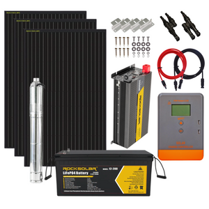Solar DC Brushless Submersible Pumps + Battery Kits