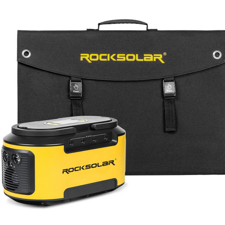 Portable solar power generator kit 