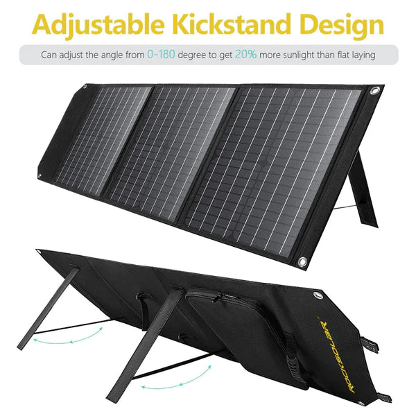 ROCKSOLAR Utility 300W 333Wh Portable Solar Generator Kit