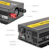 12v inverter different ports