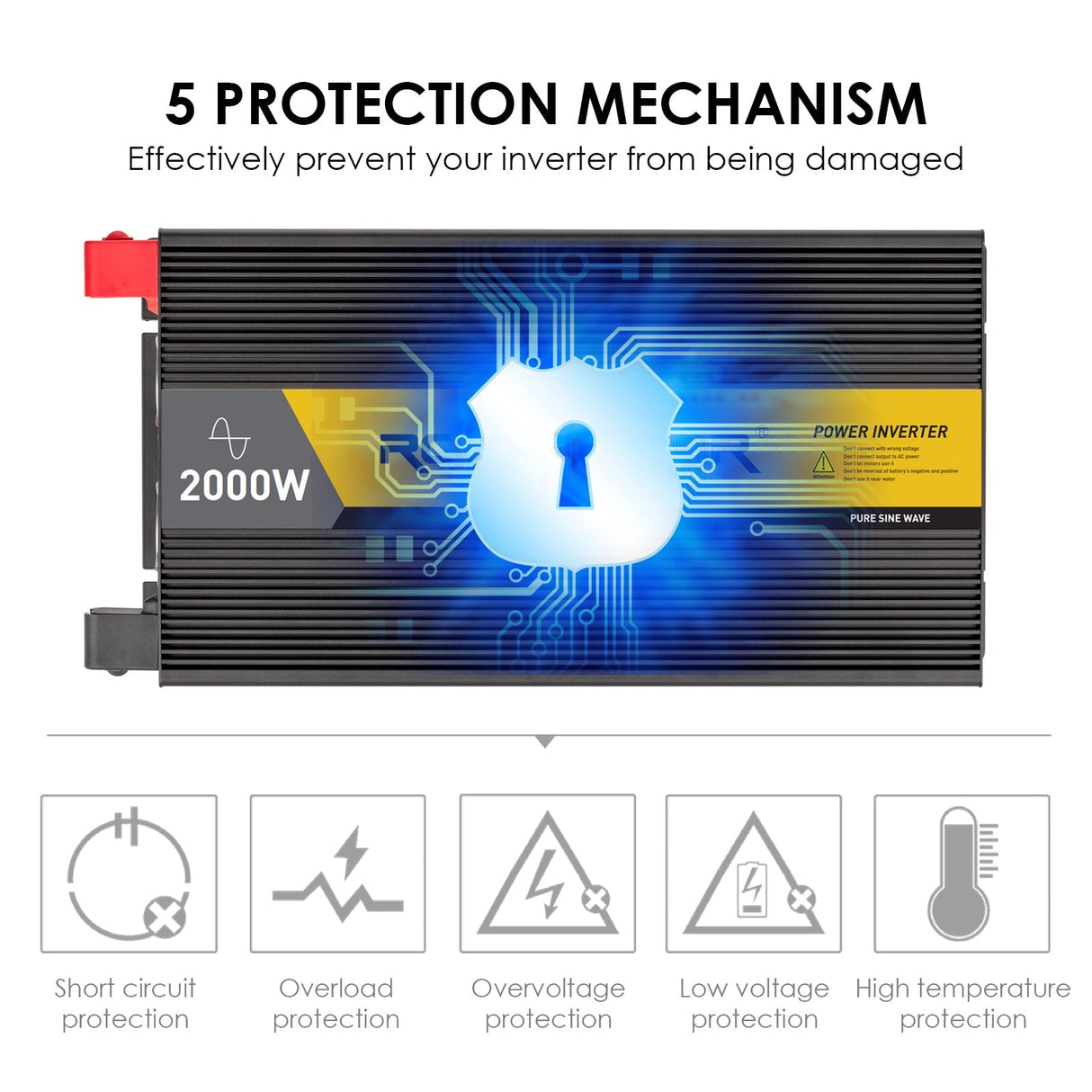 dc to ac inverter protection methods